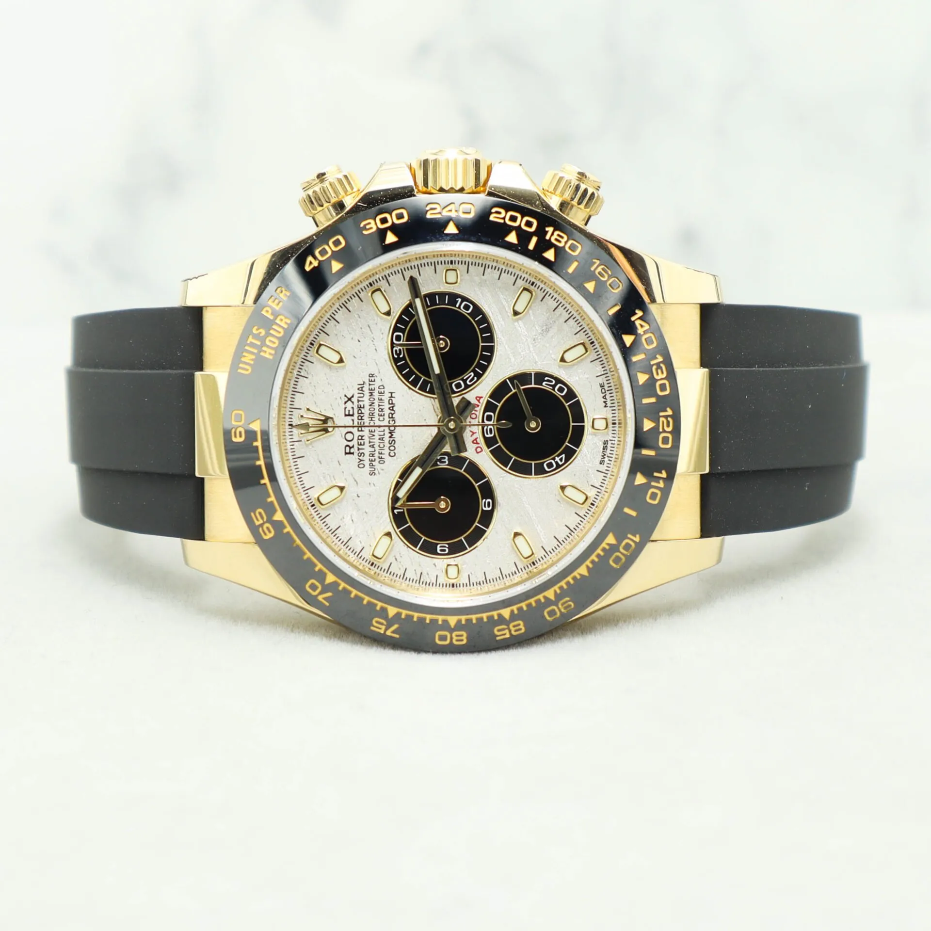Daytona-Oysterflex-Meteorite-116518LN-Meteorite-Dial-V1-no-banner-scaled-1 Daytona 126518 APSF 1:1 Best Edition Meteorite Stick Dial on Oysterflex Strap SH4131(Gain Weight) - Image 4
