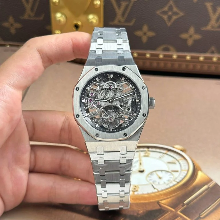 Dong-Ho-Audemars-Piguet-Replica-11-Royal-Oak-Tourbillon-26735-Mat-Skeleton-41mm-1-768x768-1 Audemars Piguet Royal Oak Tourbillon 26735 Skeleton Dial Metal Wire 41mm - Image 2