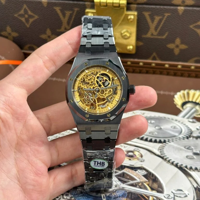 Dong-Ho-Audemars-Piguet-Royal-Oak-15416-Replica-11-Mat-Lo-Co-Vo-Gom-Den-Nha-May-THB-41mm-1-768x768-1 Audemars Piguet Royal Oak 15416 Skeleton Dial Black Ceramic THB Factory 41mm - Image 2
