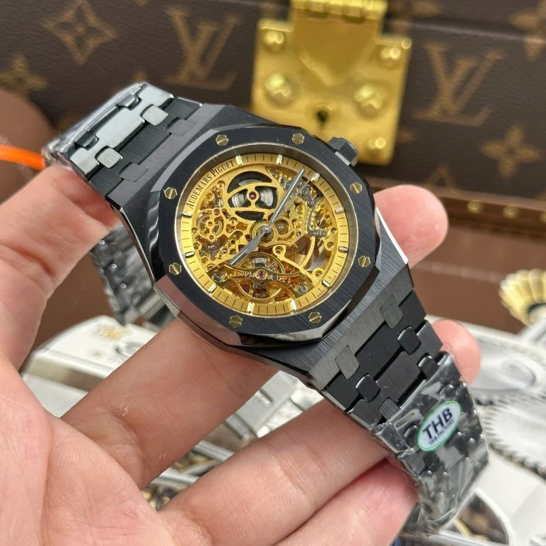 Dong-Ho-Audemars-Piguet-Royal-Oak-15416-Replica-11-Mat-Lo-Co-Vo-Gom-Den-Nha-May-THB-41mm-14-768x768-1 Audemars Piguet Royal Oak 15416 Skeleton Dial Black Ceramic THB Factory 41mm - Image 3