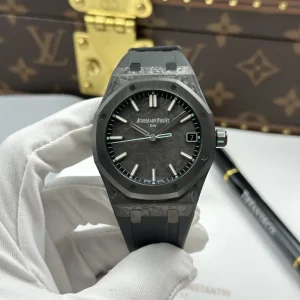 Audemars Piguet Royal Oak DiW 15500 Case Carbon Second Hand Is Blue 41mm