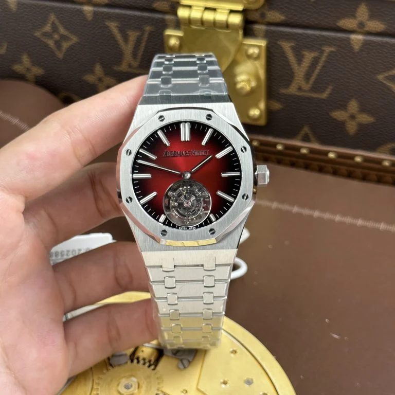 Dong-Ho-Audemars-Piguet-Royal-Oak-Selfwinding-Flying-Tourbillon-26730ST-Rep-11-Mat-So-Mau-Do-Tia-41mm-1-768x768-1 Audemars Piguet Imitation Royal Oak Selfwinding Flying Tourbillon 26730ST Burgundy Dial 41mm Super Clone