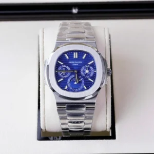 Patek Philippe Nautilus 5740 Men Blue Dial Metal Wire 40mm