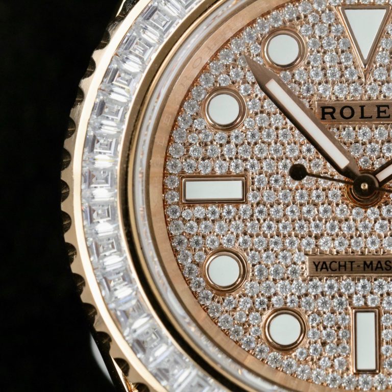 Dong-Ho-Rolex-Che-Tac-Yacht-Master-Boc-Vang-That-Dinh-Kim-Cuong-Moissanite-Hong-Kong-40mm-6-768x768-1 Rolex Yacht-Master Replica Watches Gold Wrapped + Moissanite Diamonds Hong Kong 40mm - Image 6