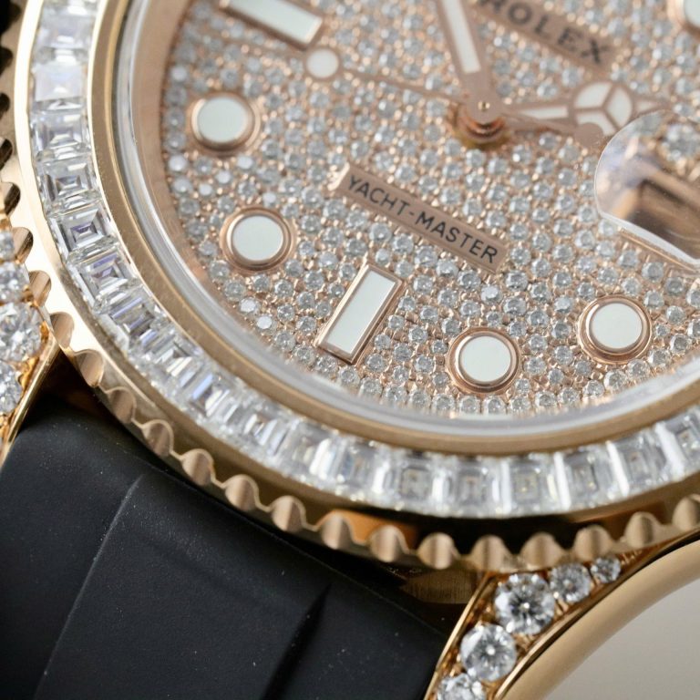 Dong-Ho-Rolex-Che-Tac-Yacht-Master-Boc-Vang-That-Dinh-Kim-Cuong-Moissanite-Hong-Kong-40mm-7-768x768-1 Rolex Yacht-Master Replica Watches Gold Wrapped + Moissanite Diamonds Hong Kong 40mm - Image 7