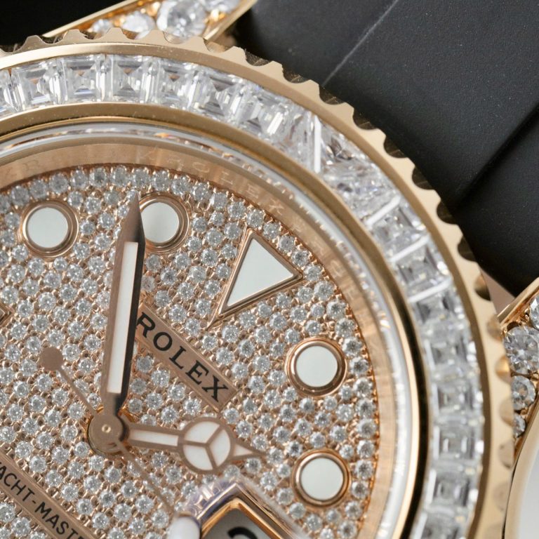 Dong-Ho-Rolex-Che-Tac-Yacht-Master-Boc-Vang-That-Dinh-Kim-Cuong-Moissanite-Hong-Kong-40mm-8-768x768-1 Rolex Yacht-Master Replica Watches Gold Wrapped + Moissanite Diamonds Hong Kong 40mm - Image 8