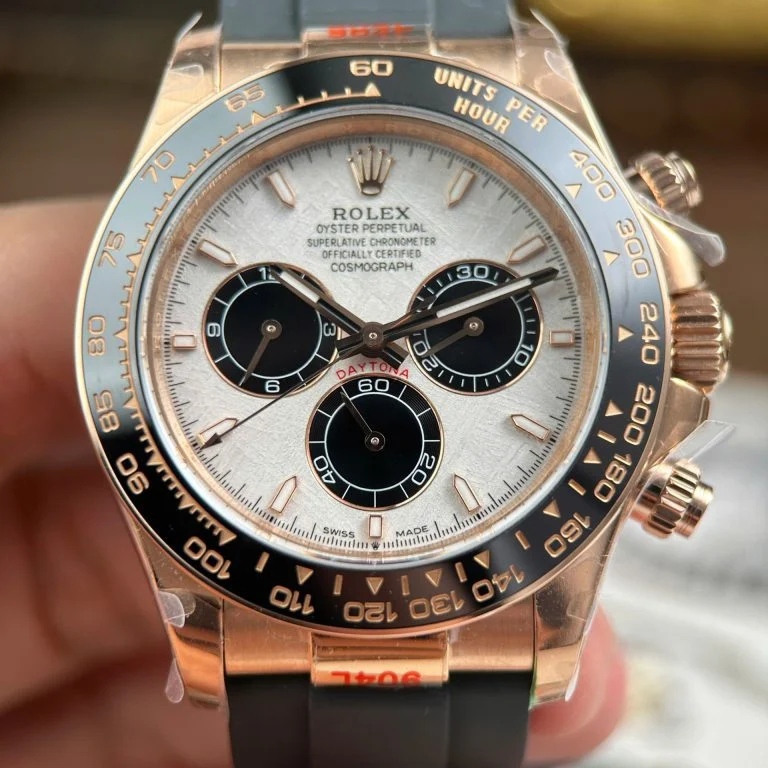 Dong-Ho-Rolex-Cosmograph-Daytona-126515-Replica-11-Mat-Thien-Thach-Trong-Luong-153-Grams-Xuong-QF-40mm-14-768x768-1 Daytona 126515 THBF 1:1 Best Edition RG/Black Dial on Oysterflex Strap SH4131 (Weighted) - Image 5