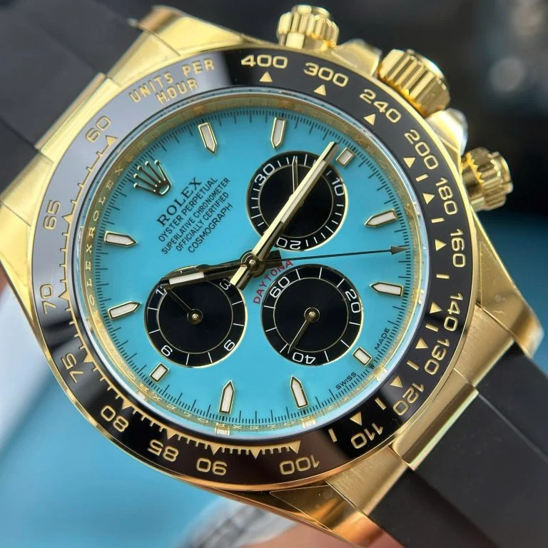 Dong-Ho-Rolex-Cosmograph-Daytona-126518LN-Replica-11-Mat-Xanh-Ngoc-Lam-Xuong-THB-40mm-5-768x768-1 Daytona 126515 THBF 1:1 Best Edition (Weighted) - Image 5