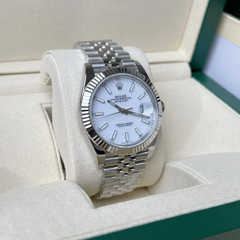Dong-Ho-Rolex-DateJust-126334-Mat-Men-Su-Trang-Nha-May-Clean-41mm-4-768x768-1 DateJust 41 126334 QF 1:1 Best Edition 904L Steel Ice Blue Stick Dial on Jubilee Bracelet QF3235 (149g) - Image 4
