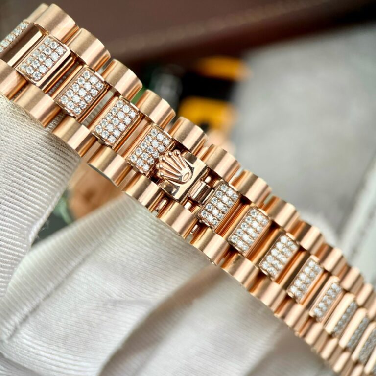 Dong-Ho-Rolex-DateJust-Boc-Vang-Dinh-Moissanite-Mat-Chocolate-31mm-10-768x768-1 Rolex DateJust Gold Wrapped Moissanite With Chocolate Dial 31mm - Image 9