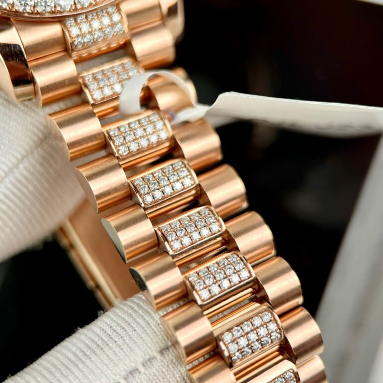 Dong-Ho-Rolex-DateJust-Boc-Vang-Dinh-Moissanite-Mat-Chocolate-31mm-8-768x768-1 Rolex DateJust Gold Wrapped Moissanite With Chocolate Dial 31mm - Image 7