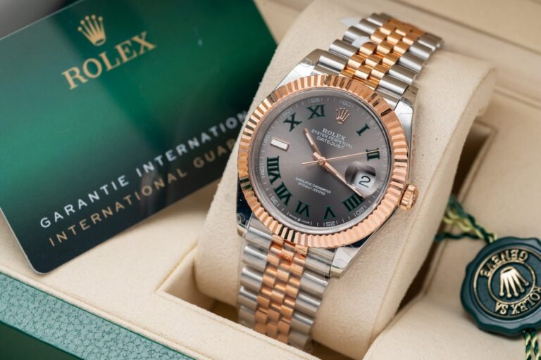 Dong-Ho-Rolex-DateJust-Boc-Vang-Hong-Mat-Wimbledon-GM-Factory-36mm-3-768x512-1 Rolex DateJust Rose Gold Wrapped Wimbledon Dial GM Factory 41mm - Image 3