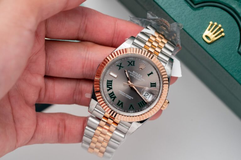 Dong-Ho-Rolex-DateJust-Boc-Vang-Hong-Mat-Wimbledon-GM-Factory-36mm-4-768x512-1 Rolex DateJust Rose Gold Wrapped Wimbledon Dial GM Factory 41mm - Image 4