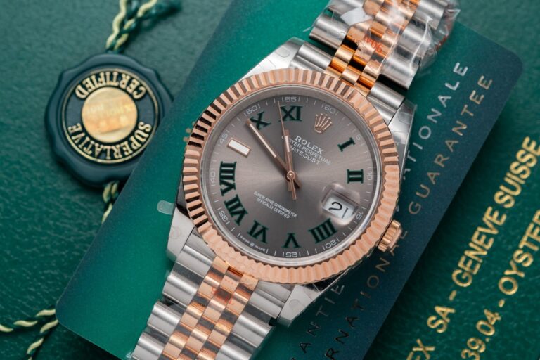Dong-Ho-Rolex-DateJust-Boc-Vang-Hong-Mat-Wimbledon-GM-Factory-36mm-5-768x512-1 Rolex DateJust Rose Gold Wrapped Wimbledon Dial GM Factory 41mm