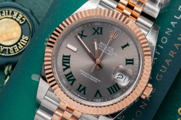 Dong-Ho-Rolex-DateJust-Boc-Vang-Hong-Mat-Wimbledon-GM-Factory-36mm-6-768x512-1 Rolex DateJust Rose Gold Wrapped Wimbledon Dial GM Factory 41mm - Image 5