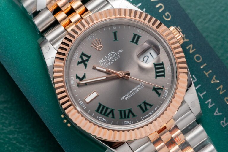 Dong-Ho-Rolex-DateJust-Boc-Vang-Hong-Mat-Wimbledon-GM-Factory-36mm-7-768x512-1 Rolex DateJust Rose Gold Wrapped Wimbledon Dial GM Factory 41mm - Image 6