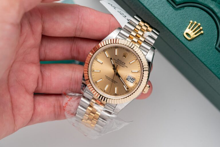 Dong-Ho-Rolex-DateJust-Boc-Vang-Mat-Vang-Champagne-GM-Factory-41mm-4-768x512-1 Rolex DateJust Jubilee Strap Gold Wrapped GM Factory 41mm - Image 6