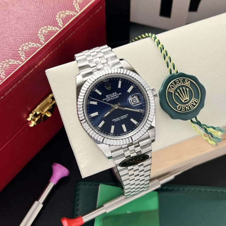 Dong-Ho-Rolex-Datejust-126334-Rep-11-Mat-Xanh-Nha-May-Clean-41mm-3-768x768-1 DateJust 41 126334 QF 1:1 Best Edition 904L Steel Blue Stick Dial on Jubilee Bracelet QF3235 (149g) - Image 3
