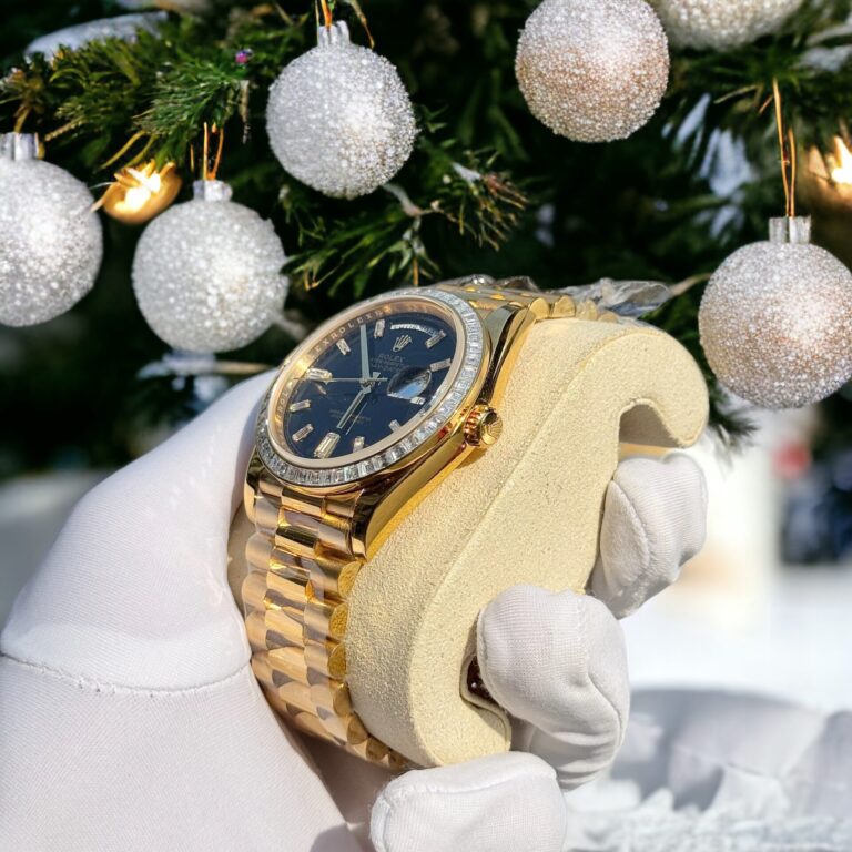 Dong-Ho-Rolex-Day-Date-228238-Boc-Vang-18K-Do-Vien-Moissanite-GM-V2-40mm-4-768x768-1 Rolex Day-Date 228238 18K Gold Wrapped Moissanite Bezel GM 40mm - Image 5