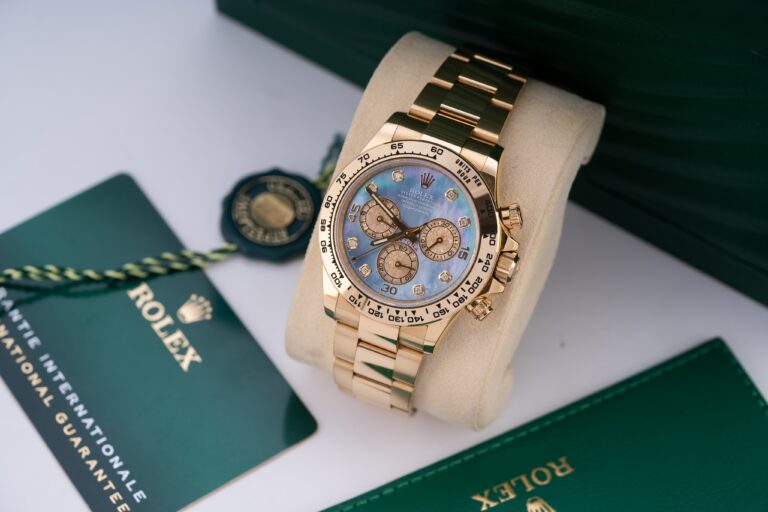 Dong-Ho-Rolex-Daytona-116508-Mat-Xa-Cu-Xanh-Nha-May-Clean-40mm-1-768x512-1 Rolex Daytona 116508 40mm with Mother Of Pearl Dial ¨C Clean Factory