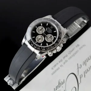 Daytona 126519 AVF 1:1 Best Edition Black/Silver Dial on Oysterflex Strap DD4131 (Mod)