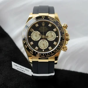 Daytona 126518 40mm Yellow Gold with Black/Diamond Dial