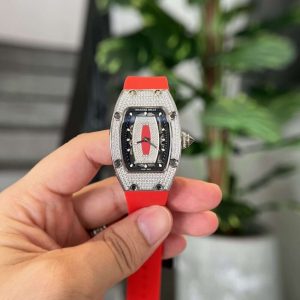 Richard Mille RM07-01 Full Diamond Red Lip Replica 45.32 x 32.3mm