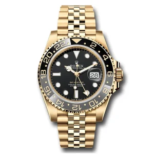 Rolex GMT-Master II Oyster 40 mm yellow gold Reference 126718GRNR Super Clone