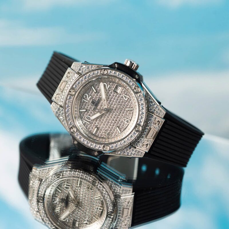 Hublot-Big-Bang-One-Click-Steel-Black-Full-Pave-CZ-Stones-scaled-800x800 Hublot Big Bang One Click Steel Black Full Pav¨¦ CZ Stones Replica 39mm