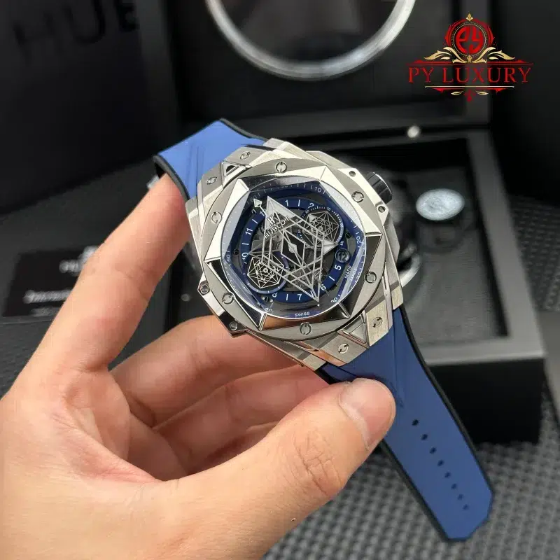 Hublot-Big-Bang-Sang-Bleu-II-Titanium-Blue-Rubber-Strap-4-800x800 Hublot Big Bang Sang Bleu II Titanium Blue Rubber Strap Best Replica BBF 45mm - Image 4