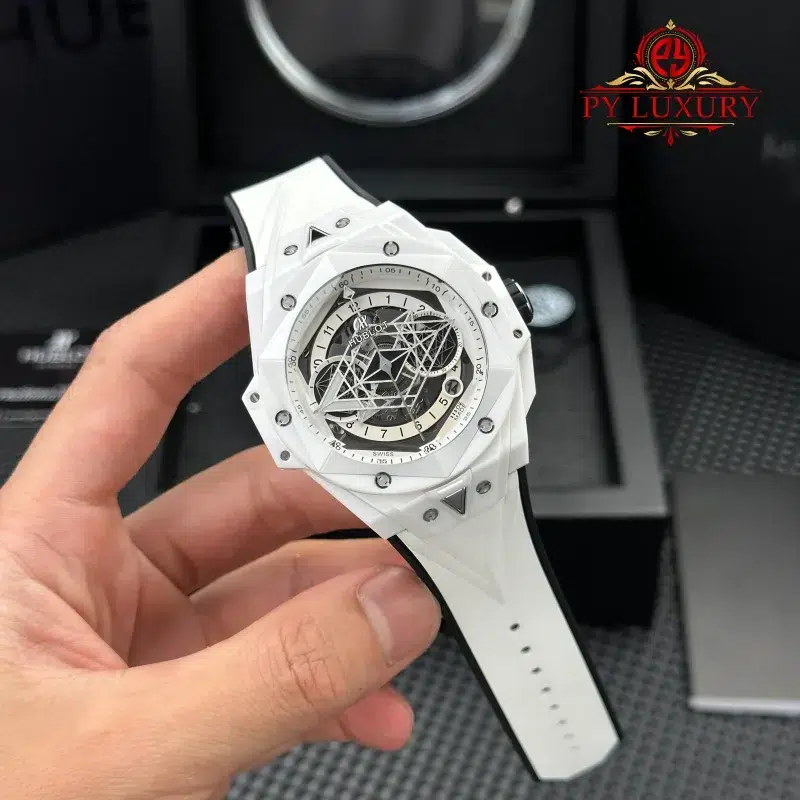 Hublot-Big-Bang-Sang-Bleu-II-White-Ceramic-Rubber-Top-Quality-Replica-3-800x800 Hublot Big Bang Sang Bleu II White Ceramic Rubber Top Quality Replica BBF 45mm - Image 3