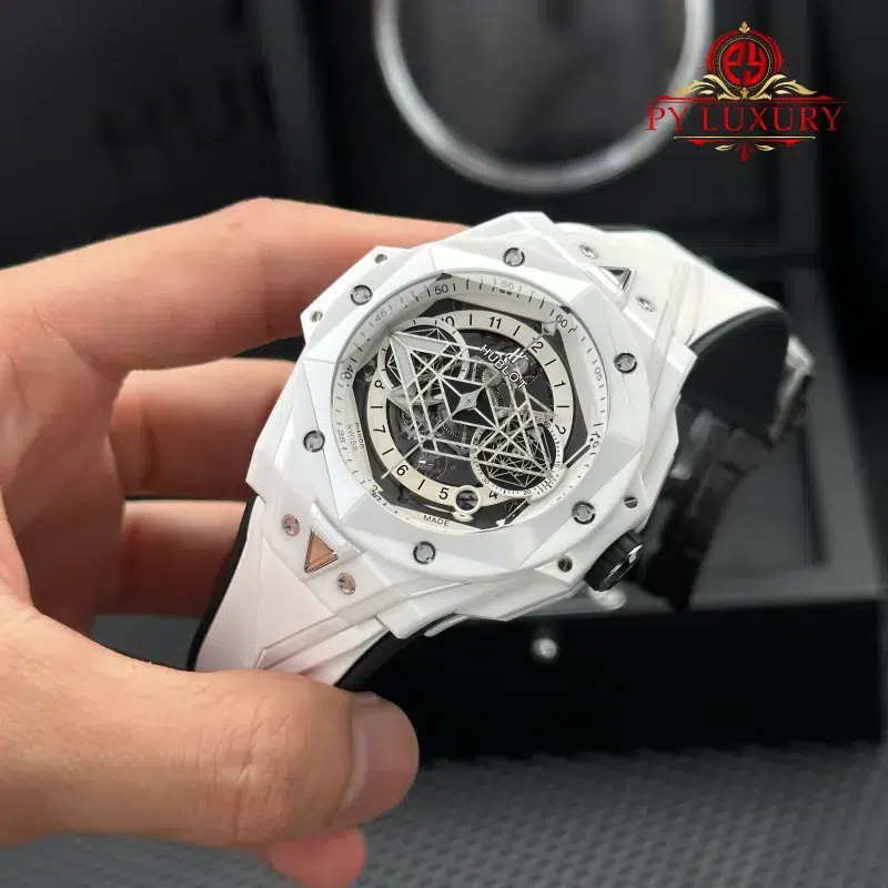 Hublot-Big-Bang-Sang-Bleu-II-White-Ceramic-Rubber-Top-Quality-Replica-4-800x800 Hublot Big Bang Sang Bleu II White Ceramic Rubber Top Quality Replica BBF 45mm - Image 4