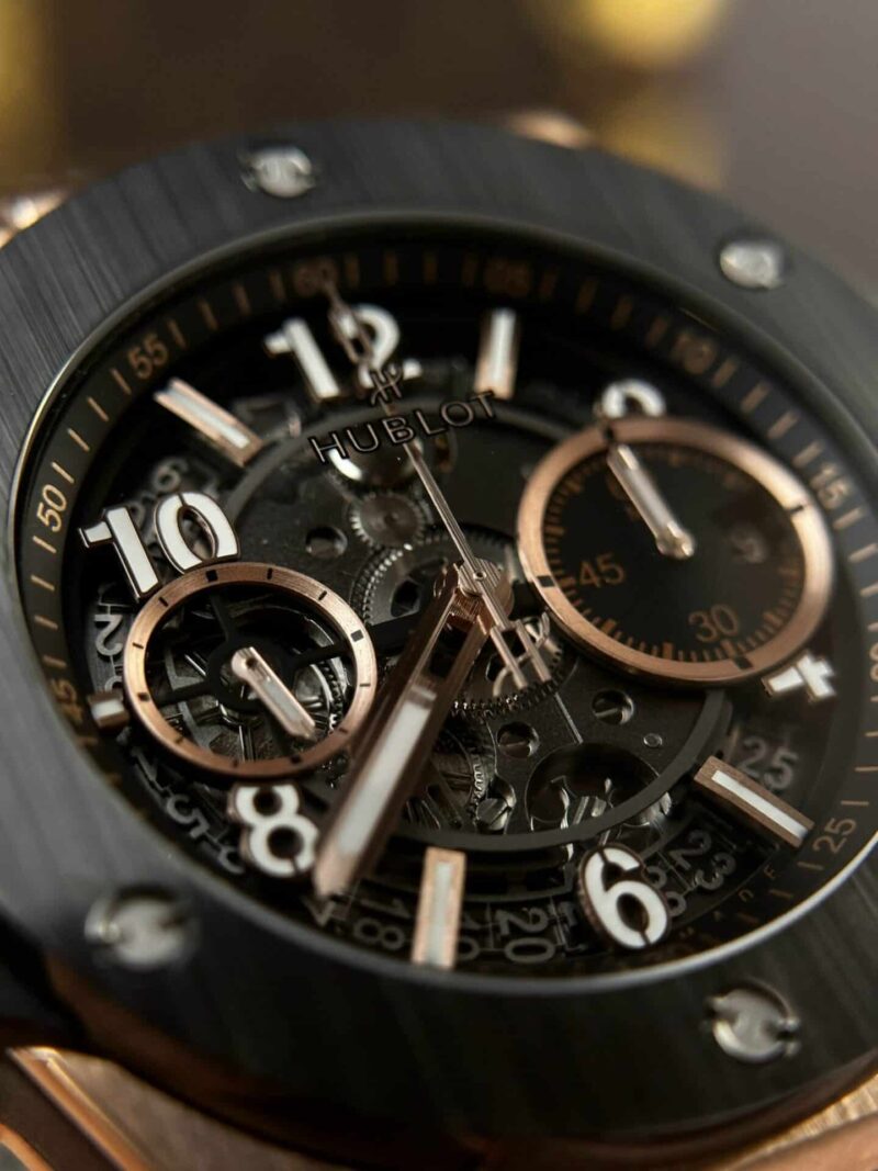 Hublot-Big-Bang-Unico-King-Gold-Black-Ceramic-42mm-7-800x1067 Hublot Big Bang Unico King Gold Black Ceramic Best Replica 42mm - Image 7
