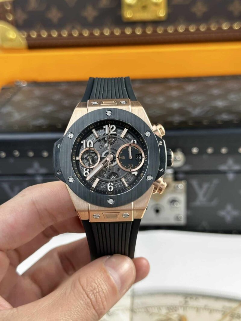 Hublot-Big-Bang-Unico-King-Gold-Black-Ceramic-42mm-800x1067 Hublot Big Bang Unico King Gold Black Ceramic Best Replica 42mm