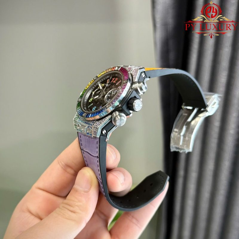 Hublot-Big-Bang-Unico-Titanium-Rainbow-Replica-6-800x800 Hublot Big Bang Unico Titanium Rainbow Leather Strap Best Replica ZF 45mm - Image 6