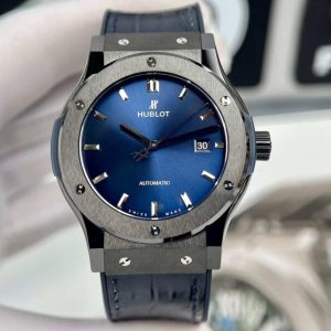 Hublot Classic Fusion Black Ceramic Blue Dial SW300 Movement 1:1 Replica JJZ 42mm