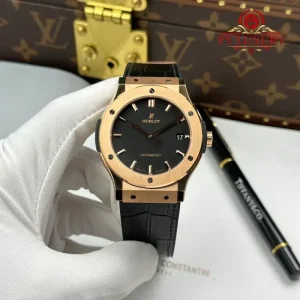 Hublot Classic Fusion King Gold Black Dial 45mm 1:1 Best Replica JJZ Factory
