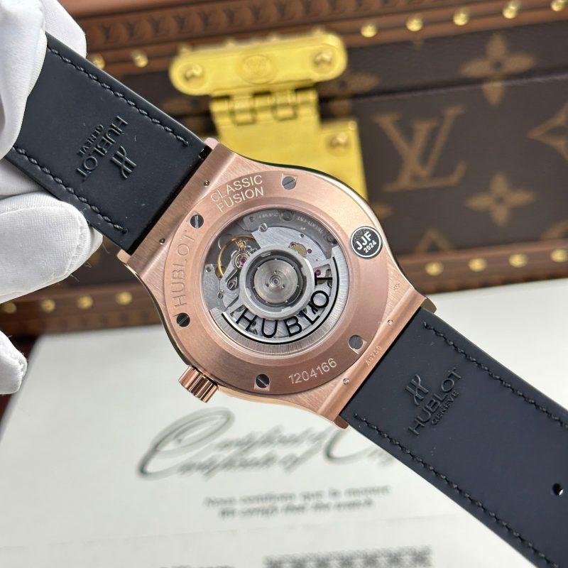 Hublot-Classic-Fusion-King-Gold-Black-Dial-Leather-8-800x800 Hublot Classic Fusion King Gold Black Dial Leather Best Replica JJF 42mm - Image 8
