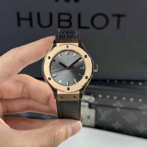 Hublot Classic Fusion King Gold Grey Dial Best Replica JJF 38mm