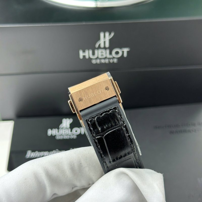 Hublot-Classic-Fusion-King-Gold-White-Dial-Leather-8-1-800x800 Hublot Classic Fusion King Gold White Dial Black Leather Strap Replica 38mm - Image 8