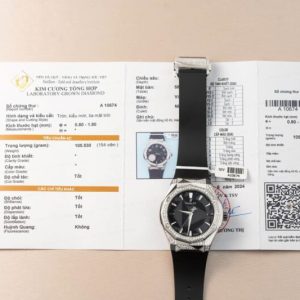 Hublot Classic Fusion Orlinski Titanium Alternative Pav¨¦ Black Dial Customized Lab-grown Diamonds APS 40mm