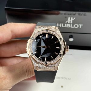 Hublot Classic Fusion Orlinski King Gold Pav¨¦ Black Dial Best Replica 40mm