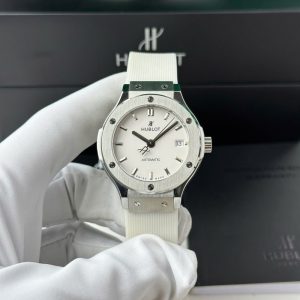 Hublot Classic Fusion Titanium White Dial White Rubber Strap Replica 38mm