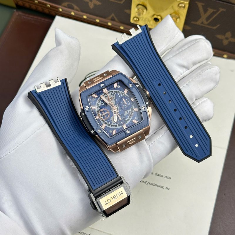 Hublot-Spirit-of-Big-Bang-King-Gold-Blue-Ceramic-Best-Replica-2-800x800 Hublot Spirit of Big Bang King Gold Blue Ceramic Best Replica BBF 42mm - Image 2
