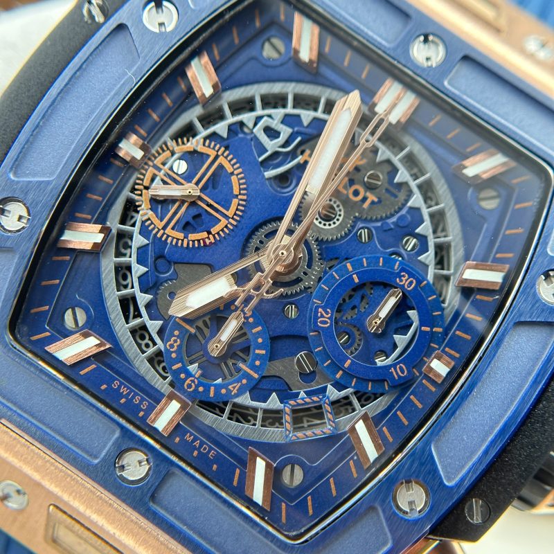 Hublot-Spirit-of-Big-Bang-King-Gold-Blue-Ceramic-Best-Replica-5-800x800 Hublot Spirit of Big Bang King Gold Blue Ceramic Best Replica BBF 42mm - Image 5