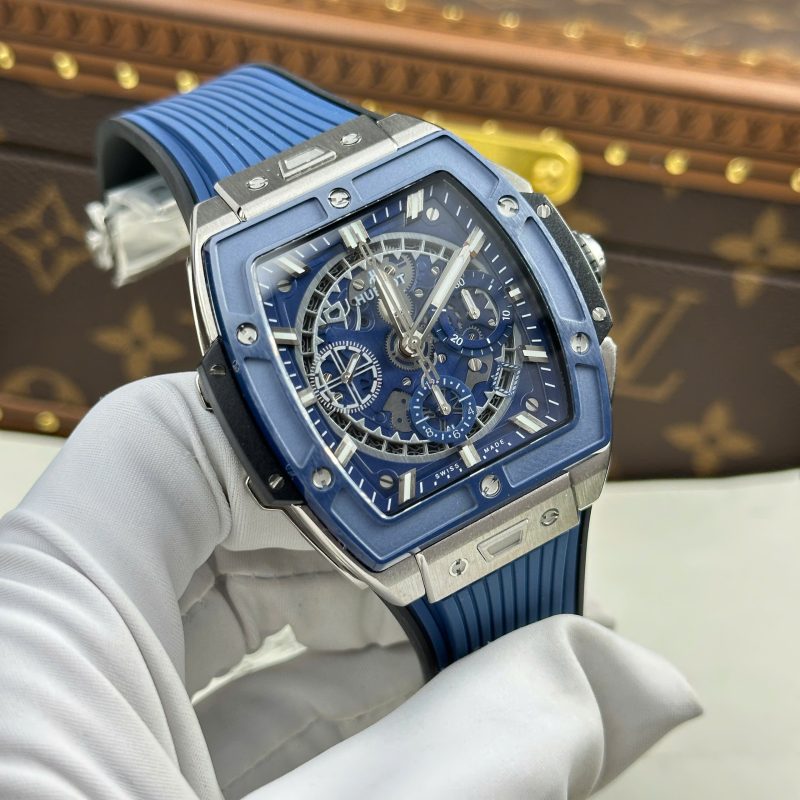 Hublot-Spirit-of-Big-Bang-Titanium-Blue-Ceramic-Blue-Dial-3-800x800 Hublot Spirit of Big Bang Titanium Blue Ceramic Blue Dial Rubber Strap 1:1 Best Replica BBF 42mm - Image 3