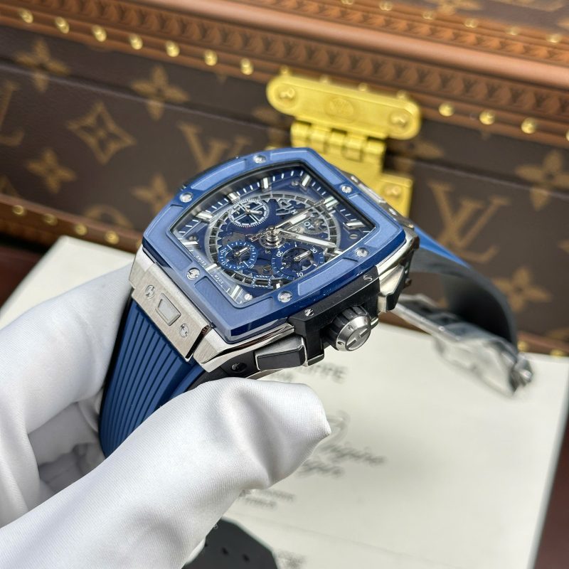 Hublot-Spirit-of-Big-Bang-Titanium-Blue-Ceramic-Blue-Dial-4-800x800 Hublot Spirit of Big Bang Titanium Blue Ceramic Blue Dial Rubber Strap 1:1 Best Replica BBF 42mm - Image 4