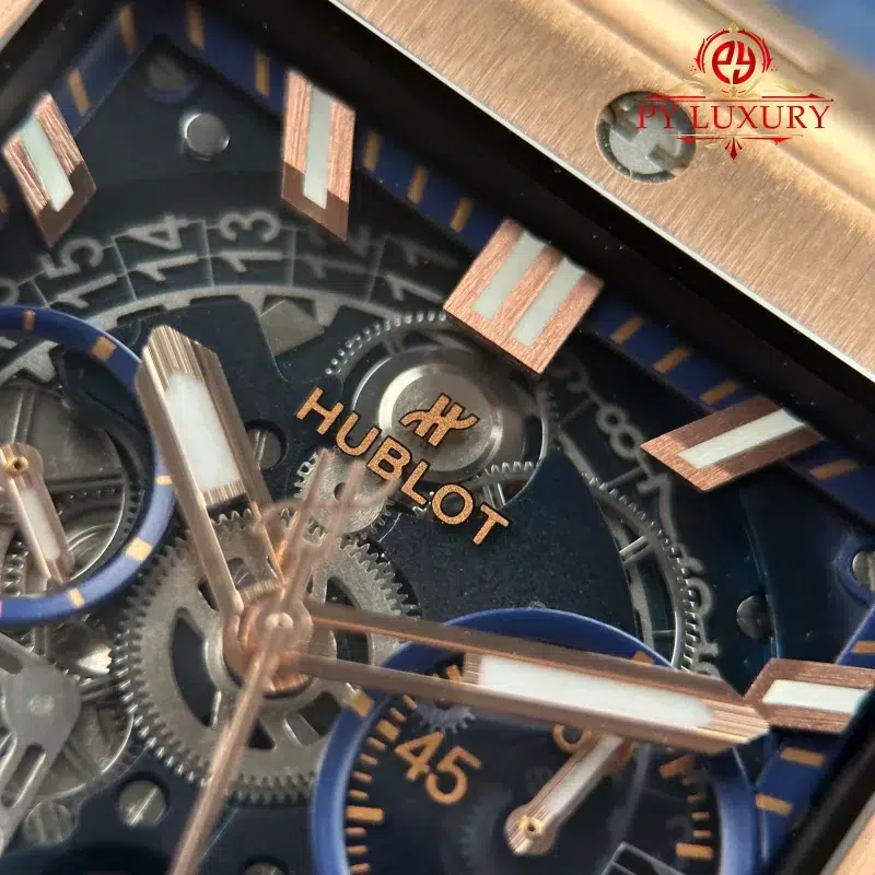 Hublot-Square-Bang-Unico-King-Gold-Blue-Rubber-Strap-Best-Replica-5-800x800 Hublot Square Bang Unico King Gold Blue Rubber Strap Best Replica BBF 42mm - Image 5
