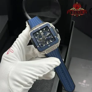 Hublot Square Bang Unico Titanium Ceramic Blue Best Replica BBF 42mm