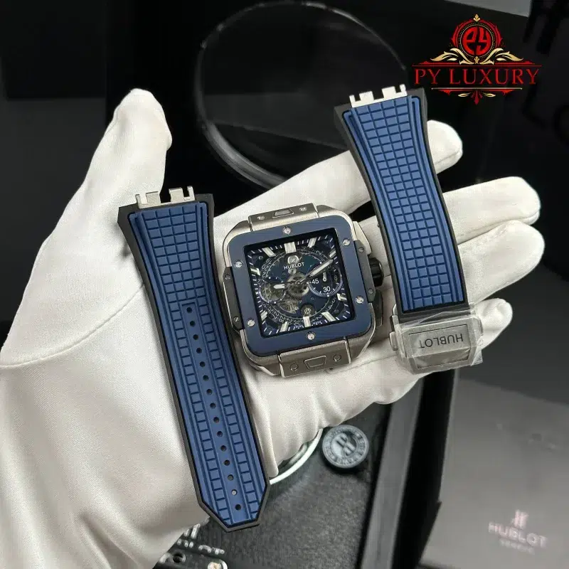 Hublot-Square-Bang-Unico-Titanium-Blue-Ceramic-Best-Replica-BBF-2-800x800 Hublot Square Bang Unico Titanium Ceramic Blue Best Replica BBF 42mm - Image 2